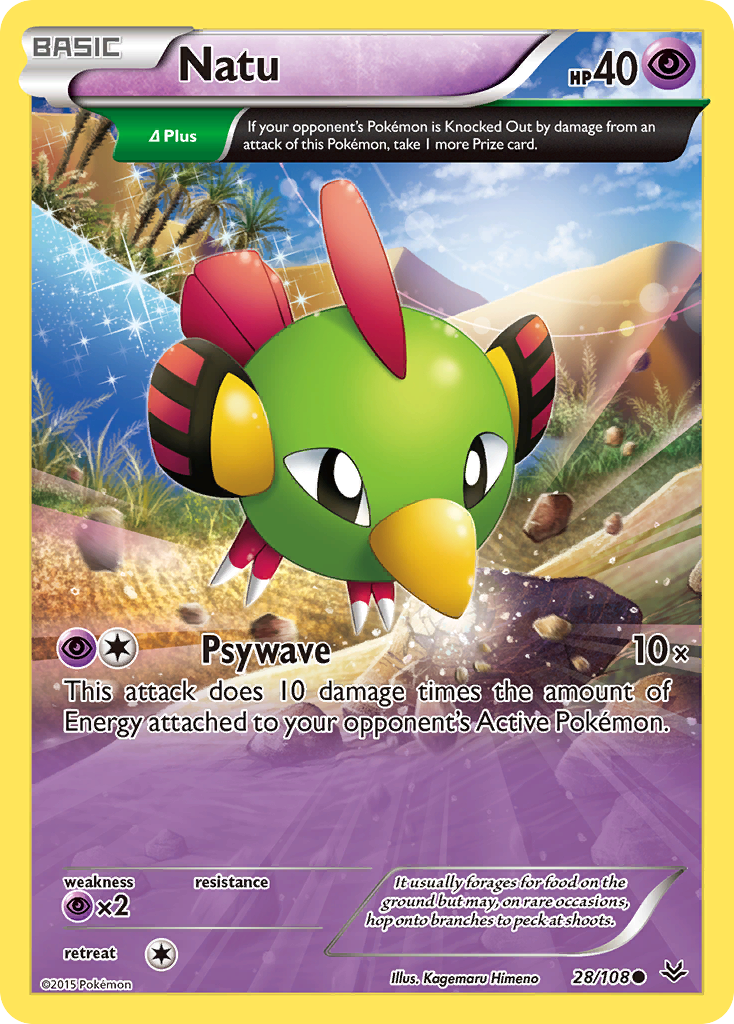 Natu (28/108) [XY: Roaring Skies] | L.A. Mood Comics and Games