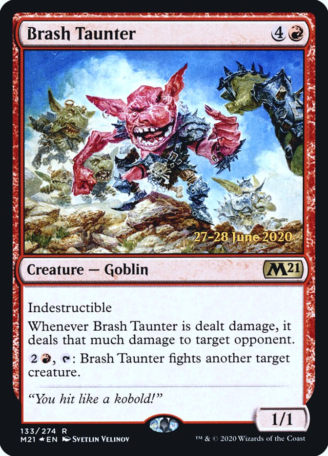 Brash Taunter [Core Set 2021 Prerelease Promos] | L.A. Mood Comics and Games