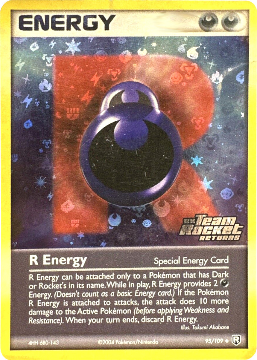 R Energy (95/109) (Stamped) [EX: Team Rocket Returns] | L.A. Mood Comics and Games