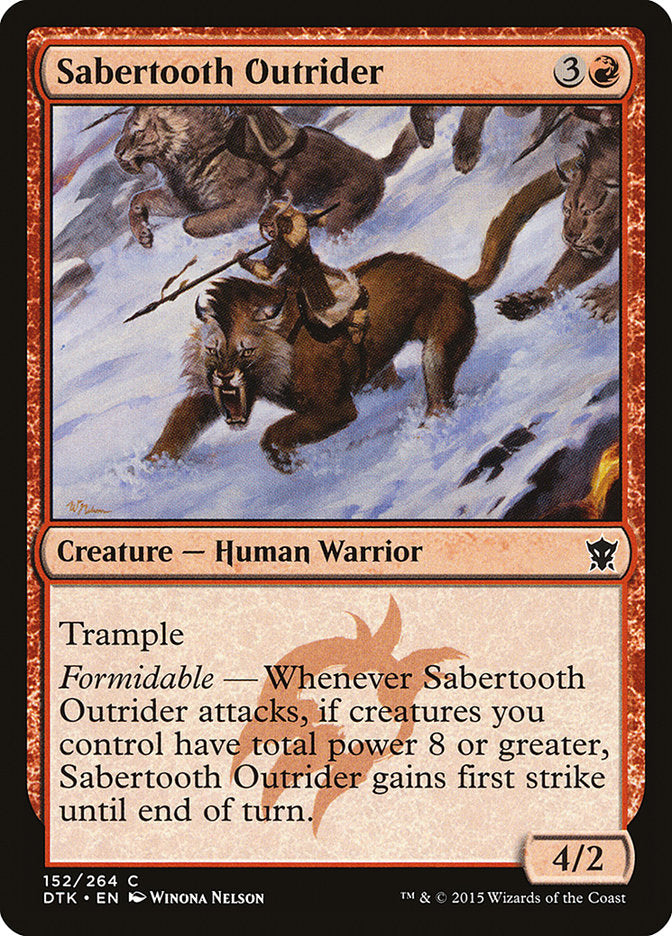 Sabertooth Outrider [Dragons of Tarkir] | L.A. Mood Comics and Games