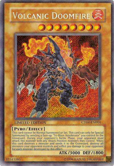 Volcanic Doomfire [CT04-EN004] Secret Rare | L.A. Mood Comics and Games