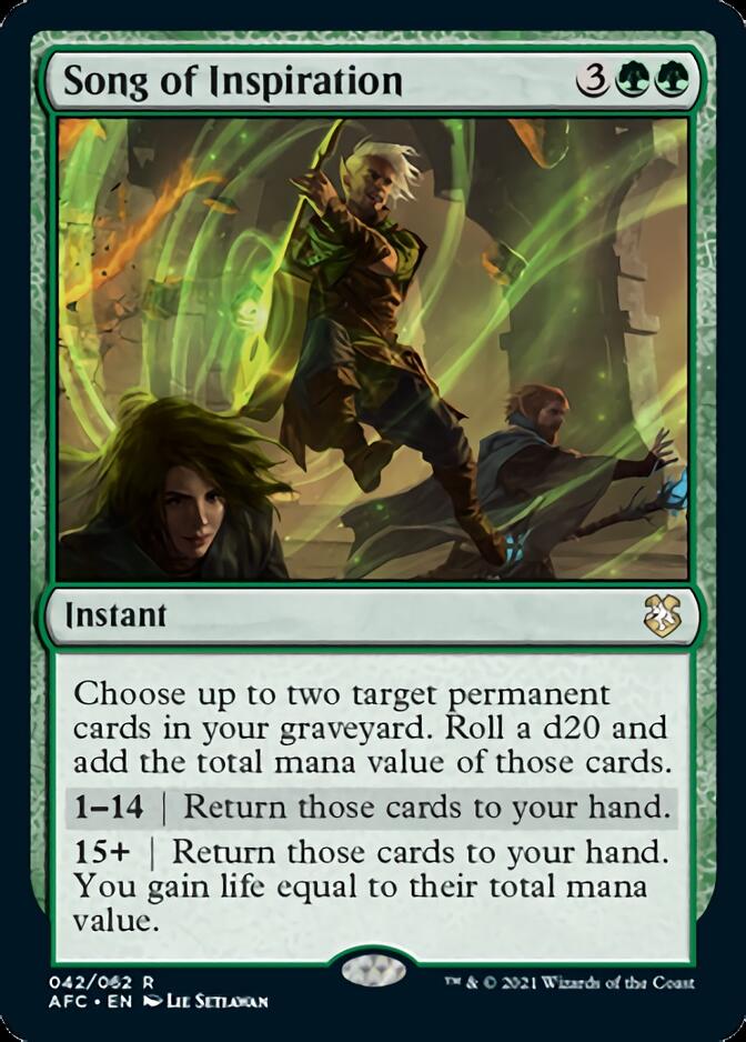 Song of Inspiration [Dungeons & Dragons: Adventures in the Forgotten Realms Commander] | L.A. Mood Comics and Games