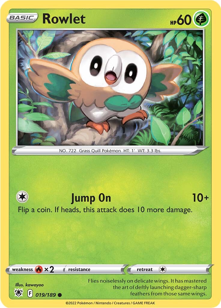 Rowlet (019/189) [Sword & Shield: Astral Radiance] | L.A. Mood Comics and Games