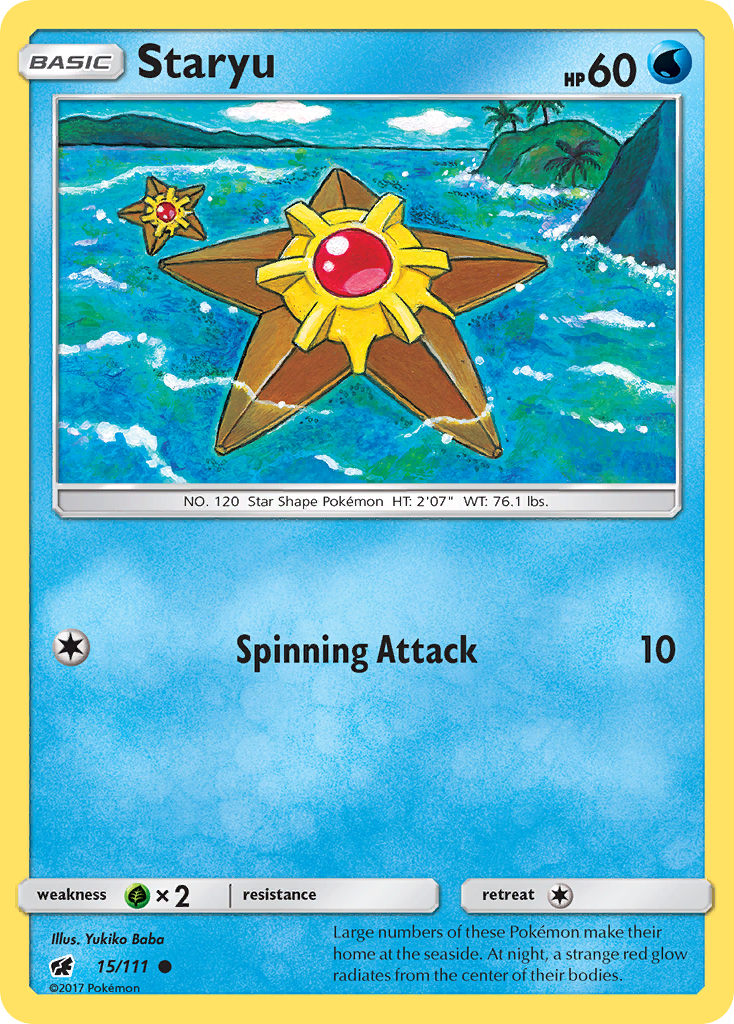 Staryu (15/111) [Sun & Moon: Crimson Invasion] | L.A. Mood Comics and Games