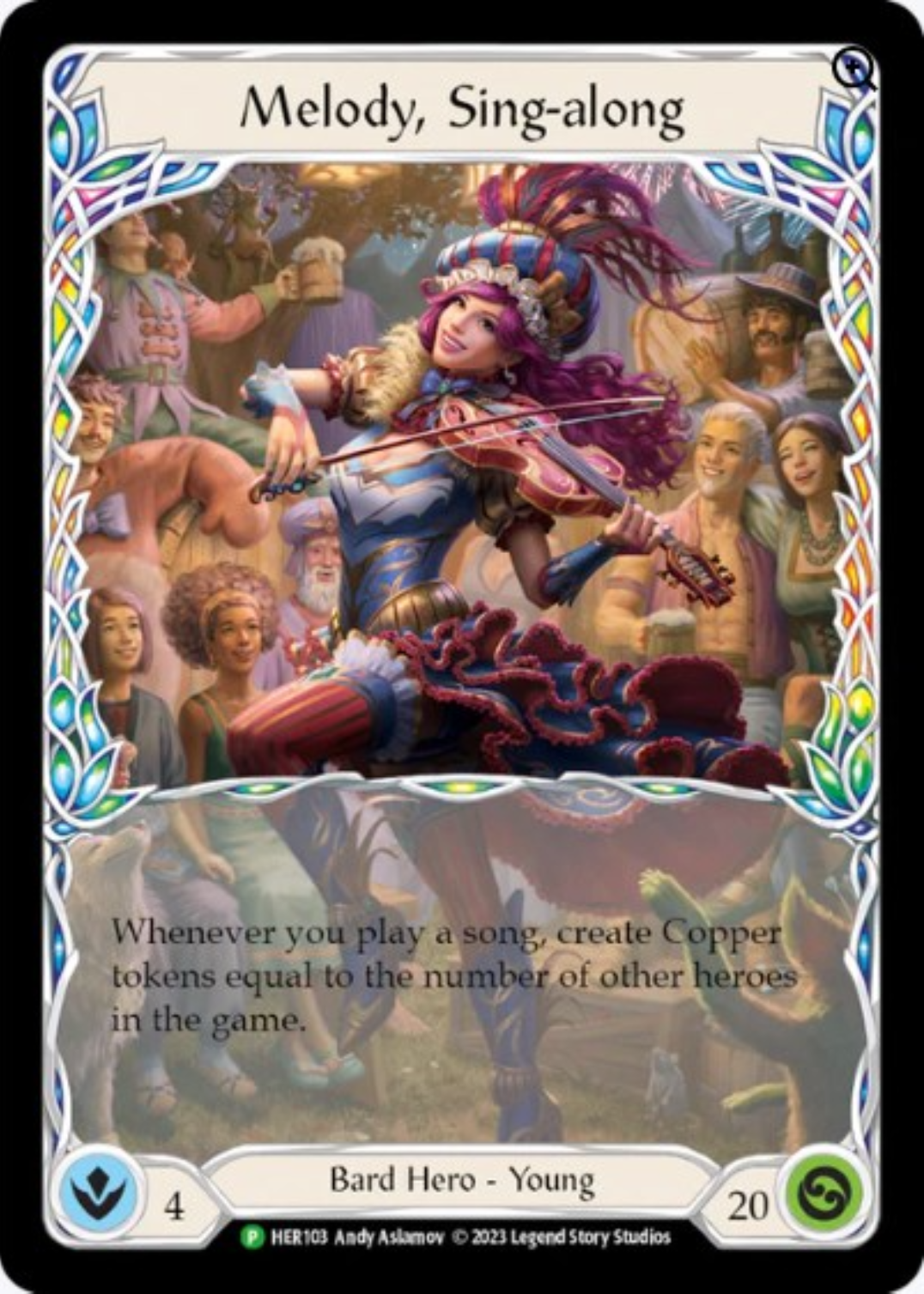 Melody, Sing-along [HER103] (Promo)  Cold Foil | L.A. Mood Comics and Games