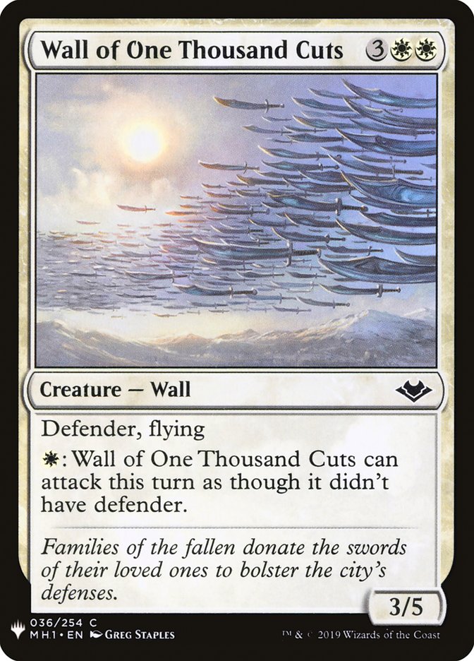 Wall of One Thousand Cuts [Mystery Booster] | L.A. Mood Comics and Games