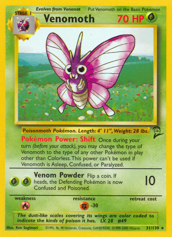 Venomoth (31/130) [Base Set 2] | L.A. Mood Comics and Games