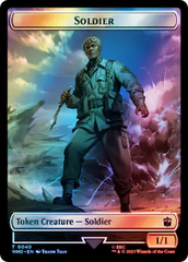 Soldier // Treasure (0061) Double-Sided Token (Surge Foil) [Doctor Who Tokens] | L.A. Mood Comics and Games