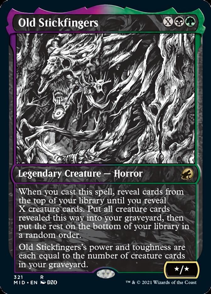 Old Stickfingers (Showcase Eternal Night) [Innistrad: Midnight Hunt] | L.A. Mood Comics and Games