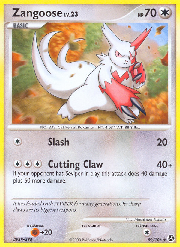 Zangoose (59/106) [Diamond & Pearl: Great Encounters] | L.A. Mood Comics and Games