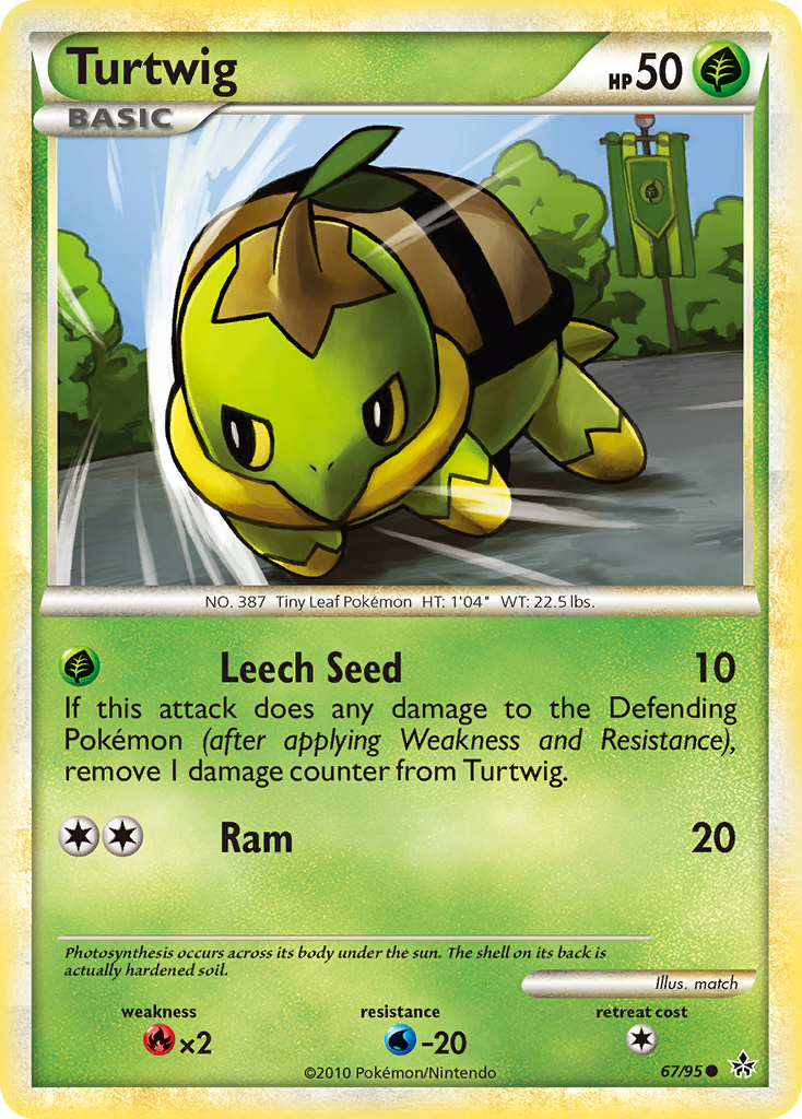 Turtwig (67/95) [HeartGold & SoulSilver: Unleashed] | L.A. Mood Comics and Games