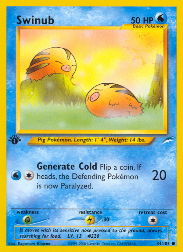 Swinub (84/105) [Neo Destiny 1st Edition] | L.A. Mood Comics and Games