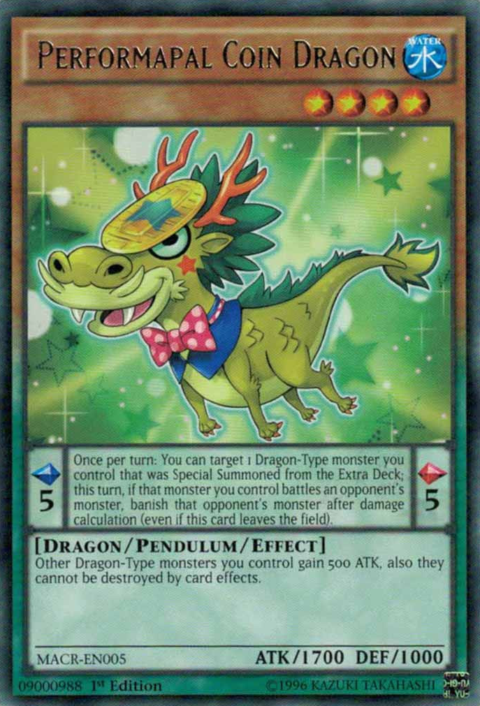 Performapal Coin Dragon [MACR-EN005] Rare | L.A. Mood Comics and Games