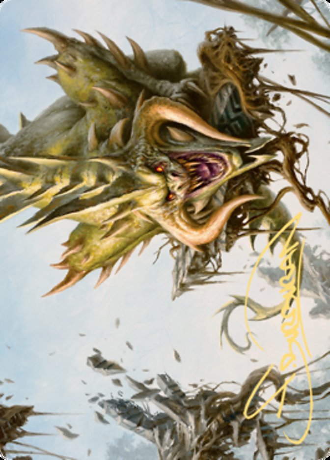 Canopy Baloth Art Card (Gold-Stamped Signature) [Zendikar Rising Art Series] | L.A. Mood Comics and Games