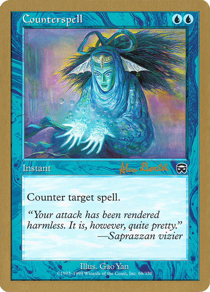 Counterspell (Alex Borteh) (MMQ) [World Championship Decks 2001] | L.A. Mood Comics and Games