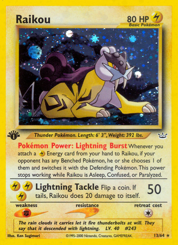 Raikou (13/64) [Neo Revelation 1st Edition] | L.A. Mood Comics and Games