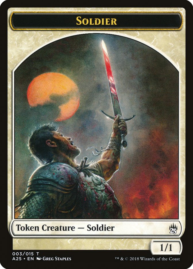Soldier Token [Masters 25 Tokens] | L.A. Mood Comics and Games