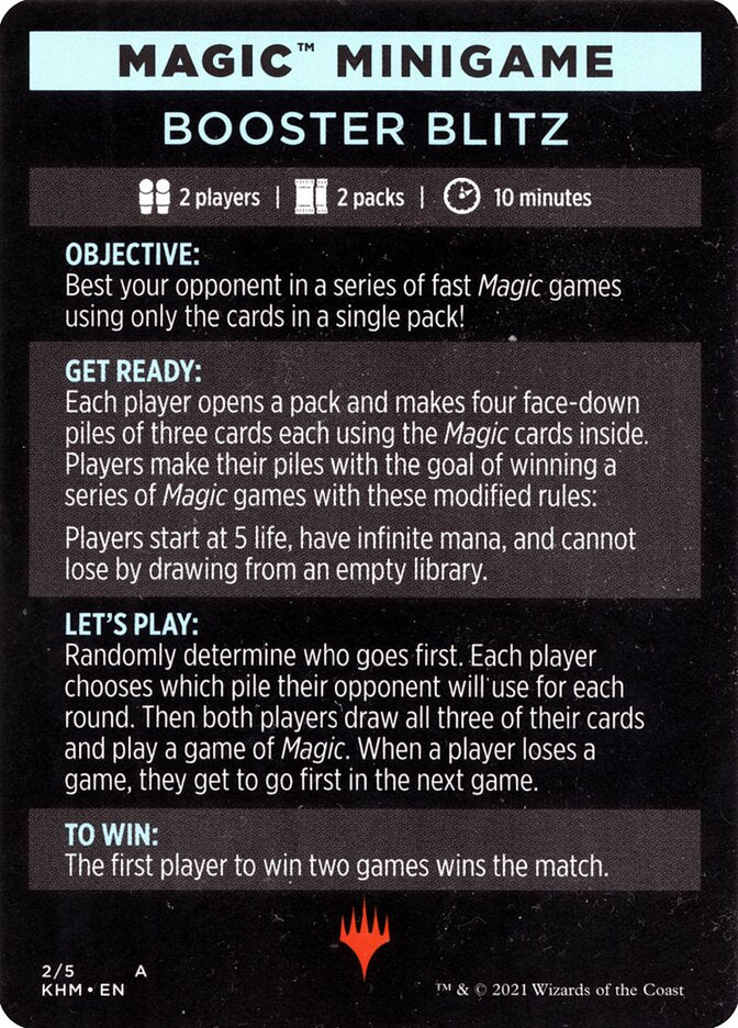 Booster Blitz (Magic Minigame) [Kaldheim Minigame] | L.A. Mood Comics and Games
