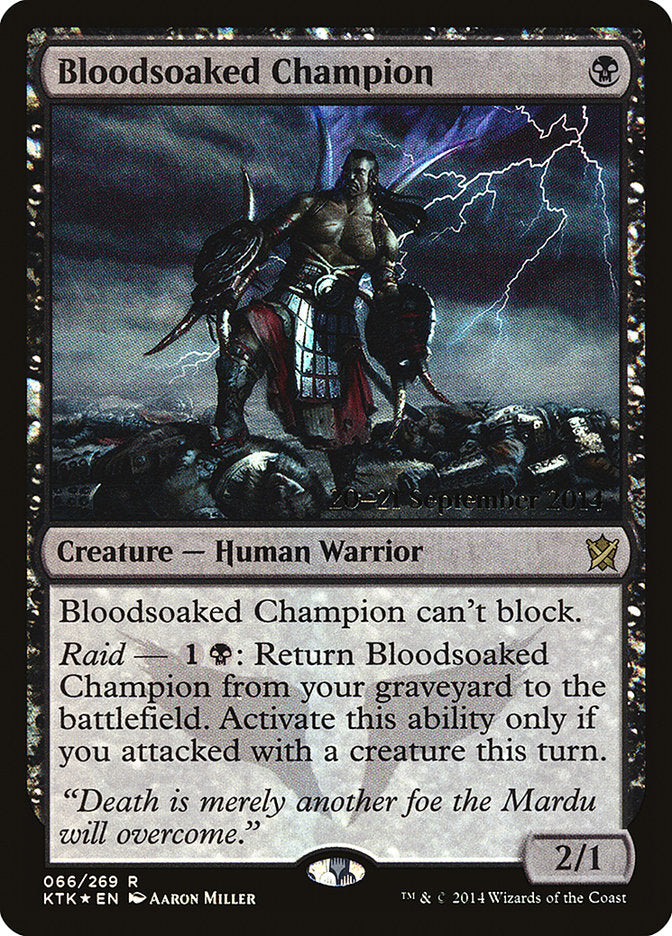 Bloodsoaked Champion [Khans of Tarkir Prerelease Promos] | L.A. Mood Comics and Games