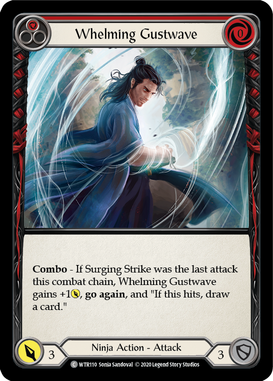 Whelming Gustwave (Red) [U-WTR110] (Welcome to Rathe Unlimited)  Unlimited Rainbow Foil | L.A. Mood Comics and Games