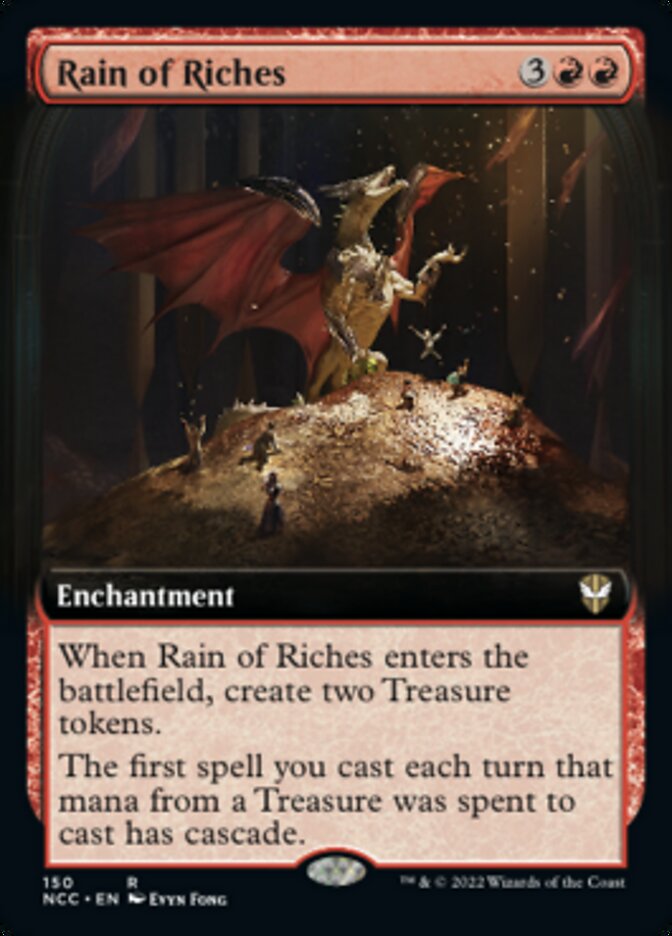 Rain of Riches (Extended Art) [Streets of New Capenna Commander] | L.A. Mood Comics and Games