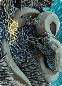 Koma, Cosmos Serpent 2 Art Card (Gold-Stamped Signature) [Kaldheim Art Series] | L.A. Mood Comics and Games