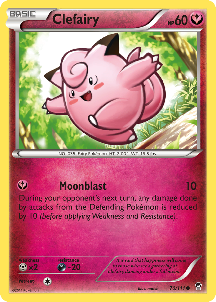 Clefairy (70/111) [XY: Furious Fists] | L.A. Mood Comics and Games