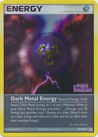 Dark Metal Energy (97/110) (Stamped) [EX: Holon Phantoms] | L.A. Mood Comics and Games