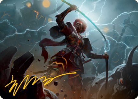 Raiyuu, Storm's Edge Art Card (Gold-Stamped Signature) [Kamigawa: Neon Dynasty Art Series] | L.A. Mood Comics and Games