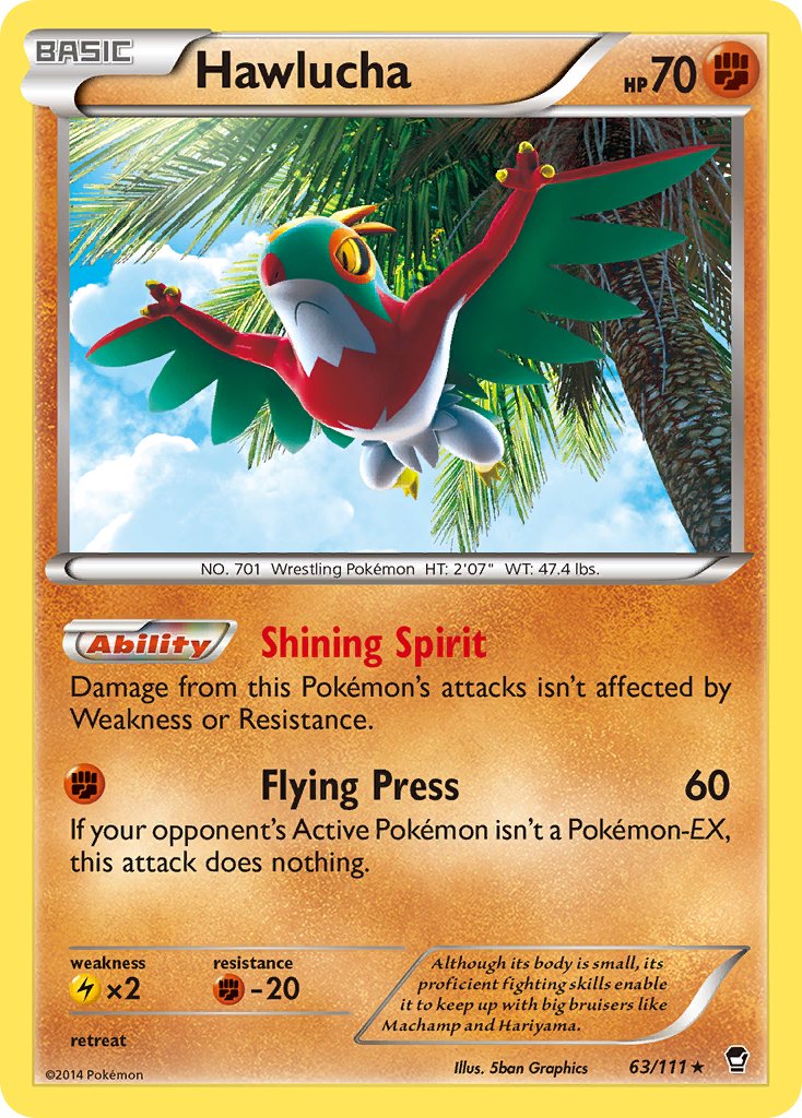 Hawlucha (63/111) (Cosmos Holo) (Blister Exclusive) [XY: Furious Fists] | L.A. Mood Comics and Games