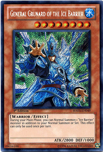 General Grunard of the Ice Barrier [HA03-EN049] Secret Rare | L.A. Mood Comics and Games