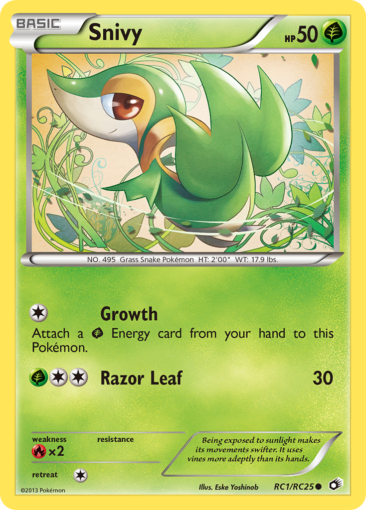 Snivy (RC1/RC25) [Black & White: Legendary Treasures] | L.A. Mood Comics and Games