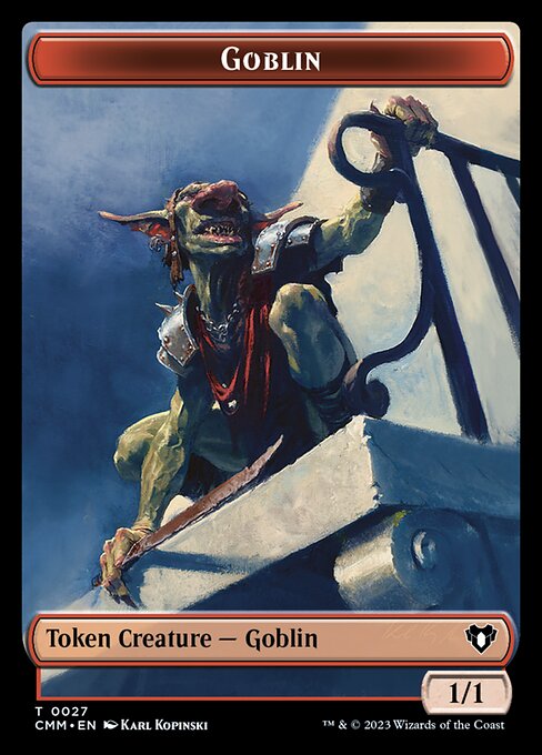 Zombie (0019) // Goblin Double-Sided Token [Commander Masters Tokens] | L.A. Mood Comics and Games