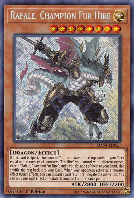 Rafale, Champion Fur Hire [DASA-EN023] Secret Rare | L.A. Mood Comics and Games