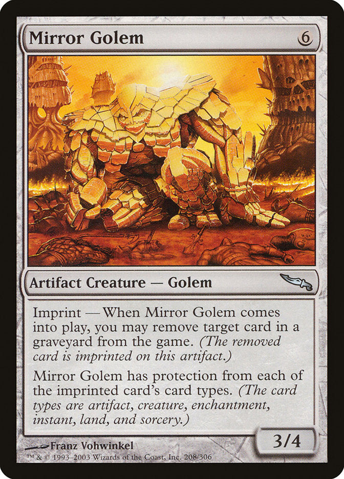 Mirror Golem [Mirrodin] | L.A. Mood Comics and Games