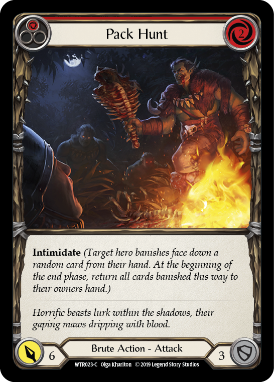 Pack Hunt (Red) [WTR023-C] (Welcome to Rathe)  Alpha Print Rainbow Foil | L.A. Mood Comics and Games