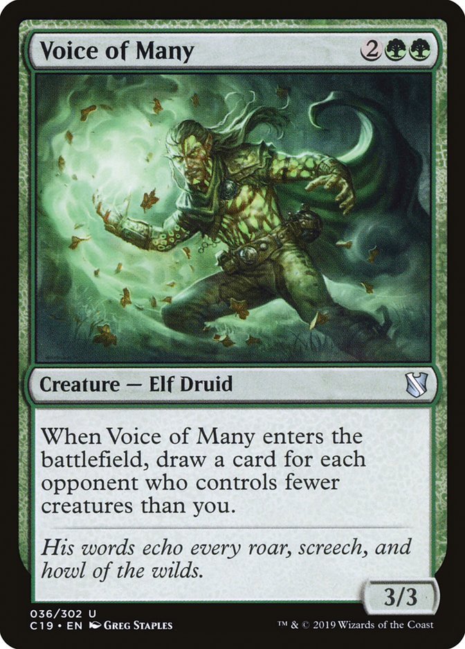 Voice of Many [Commander 2019] | L.A. Mood Comics and Games