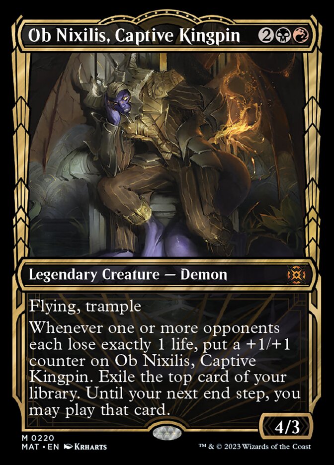 Ob Nixilis, Captive Kingpin (Showcase Halo Foil) [March of the Machine: The Aftermath] | L.A. Mood Comics and Games