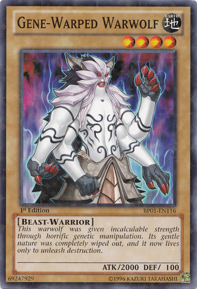 Gene-Warped Warwolf [BP01-EN116] Starfoil Rare | L.A. Mood Comics and Games