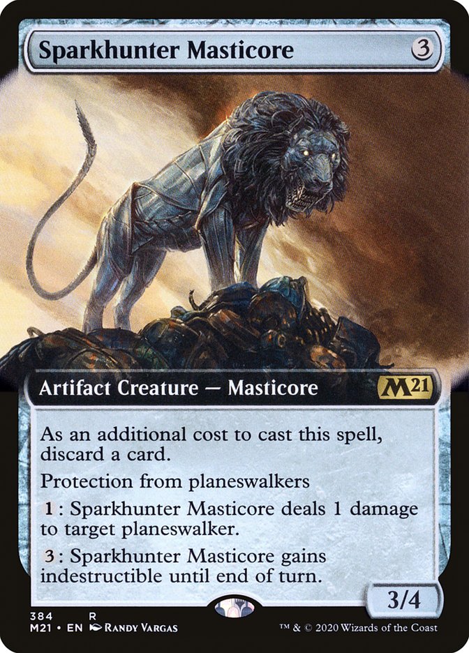 Sparkhunter Masticore (Extended Art) [Core Set 2021] | L.A. Mood Comics and Games