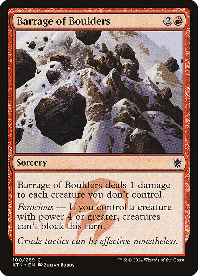 Barrage of Boulders [Khans of Tarkir] | L.A. Mood Comics and Games