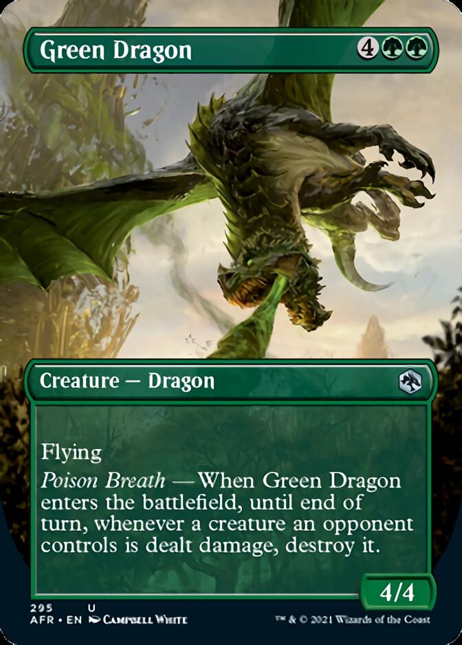 Green Dragon (Borderless Alternate Art) [Dungeons & Dragons: Adventures in the Forgotten Realms] | L.A. Mood Comics and Games