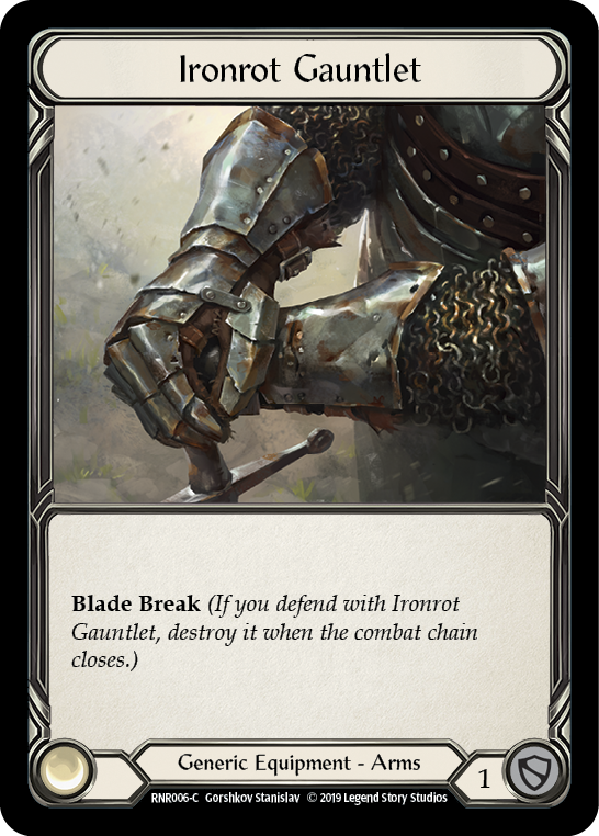 Ironrot Gauntlet [RNR006-C] (Rhinar Hero Deck)  1st Edition Normal | L.A. Mood Comics and Games
