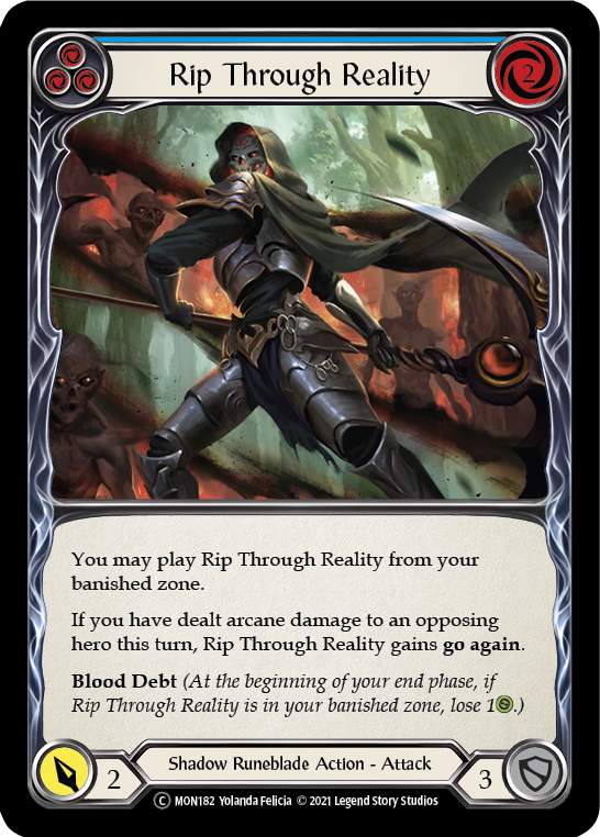 Rip Through Reality (Blue) [U-MON182-RF] (Monarch Unlimited)  Unlimited Rainbow Foil | L.A. Mood Comics and Games