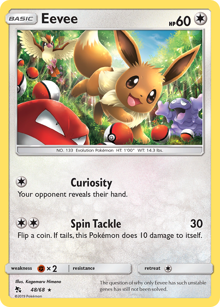 Eevee (48/68) [Sun & Moon: Hidden Fates] | L.A. Mood Comics and Games