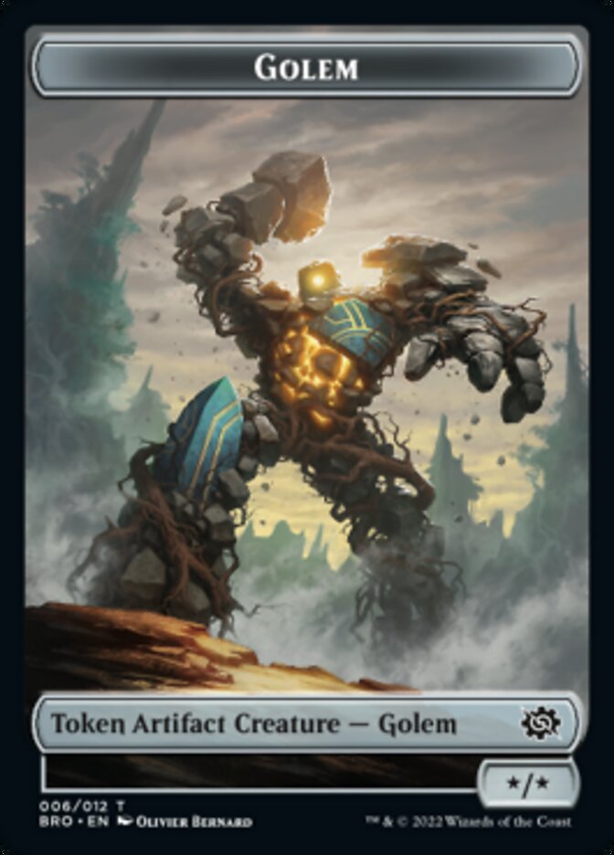 Golem Token [The Brothers' War Tokens] | L.A. Mood Comics and Games