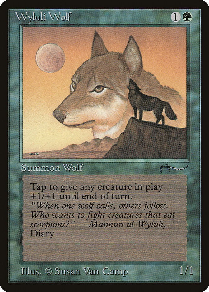 Wyluli Wolf (Light Mana Cost) [Arabian Nights] | L.A. Mood Comics and Games