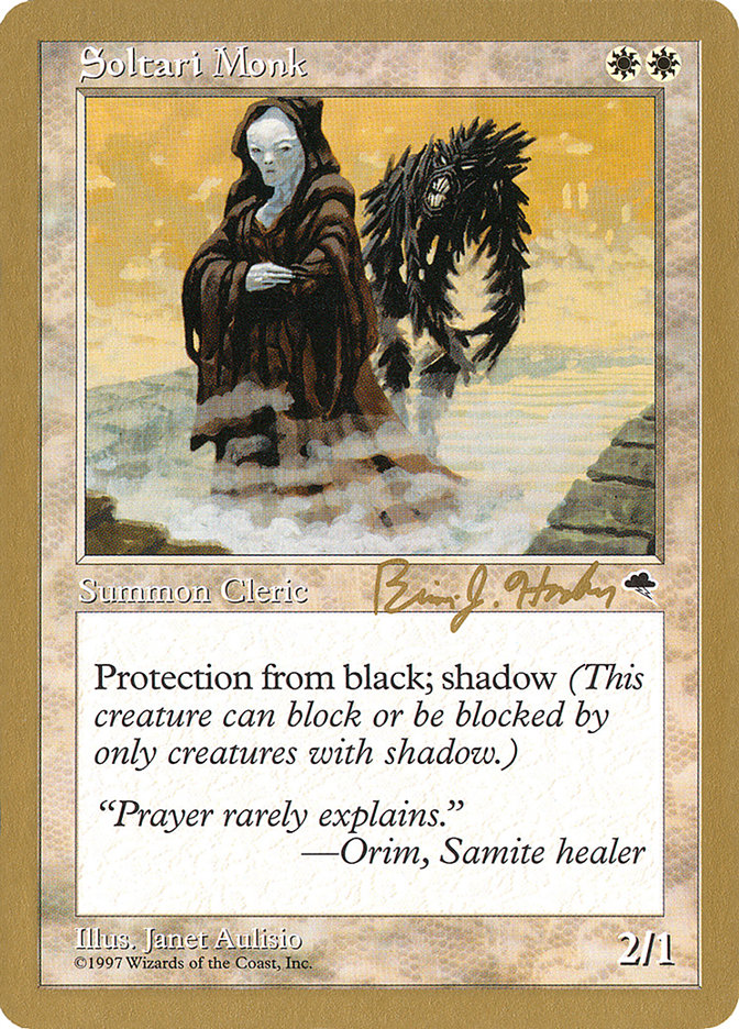 Soltari Monk (Brian Hacker) [World Championship Decks 1998] | L.A. Mood Comics and Games