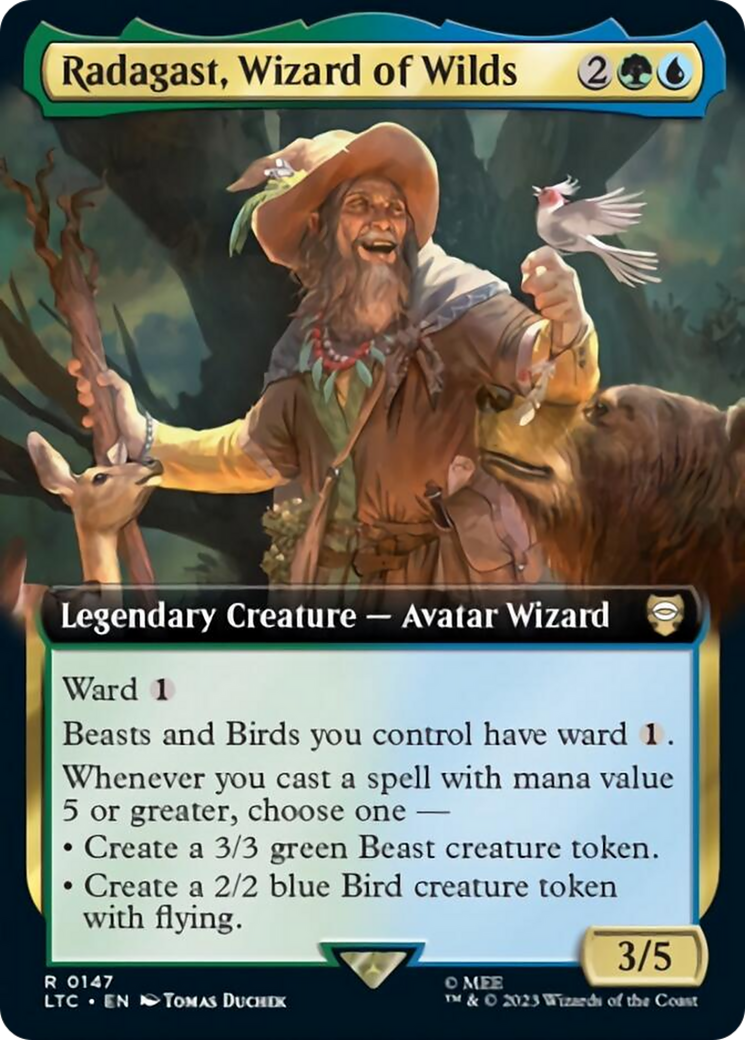 Radagast, Wizard of Wilds (Extended Art) [The Lord of the Rings: Tales of Middle-Earth Commander] | L.A. Mood Comics and Games