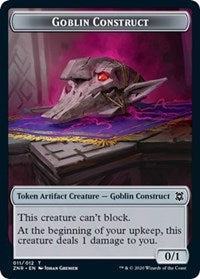 Goblin Construct // Illusion Double-Sided Token [Zendikar Rising Tokens] | L.A. Mood Comics and Games